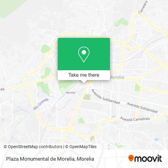 Mapa de Plaza Monumental de Morelia