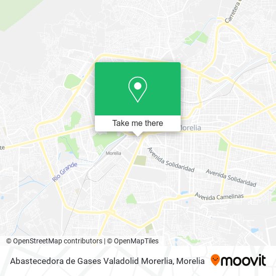 Abastecedora de Gases Valadolid Morerlia map