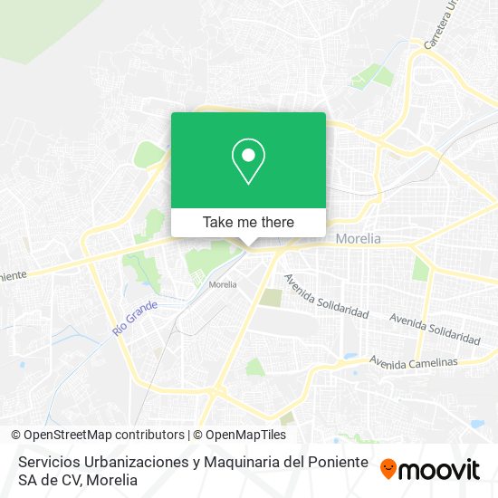 Servicios Urbanizaciones y Maquinaria del Poniente SA de CV map