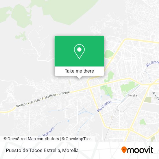 Mapa de Puesto de Tacos Estrella