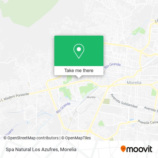 Mapa de Spa Natural Los Azufres