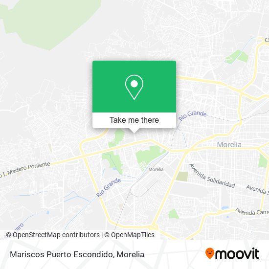 Mapa de Mariscos Puerto Escondido