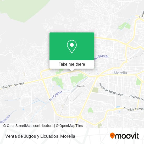 Venta de Jugos y Licuados map