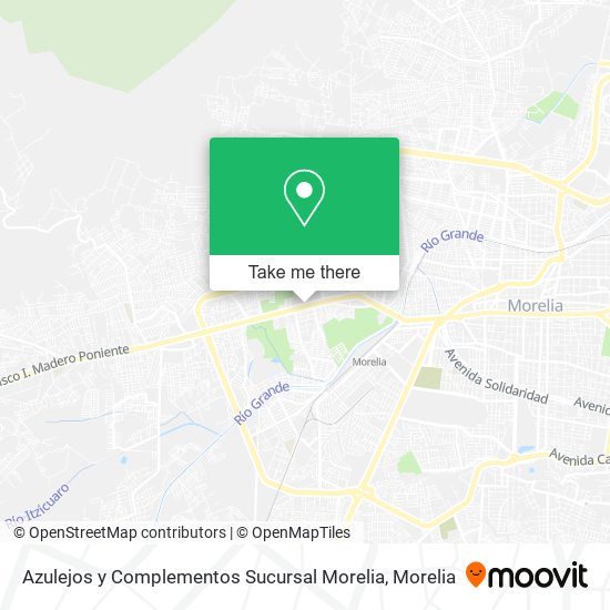 Azulejos y Complementos Sucursal Morelia map