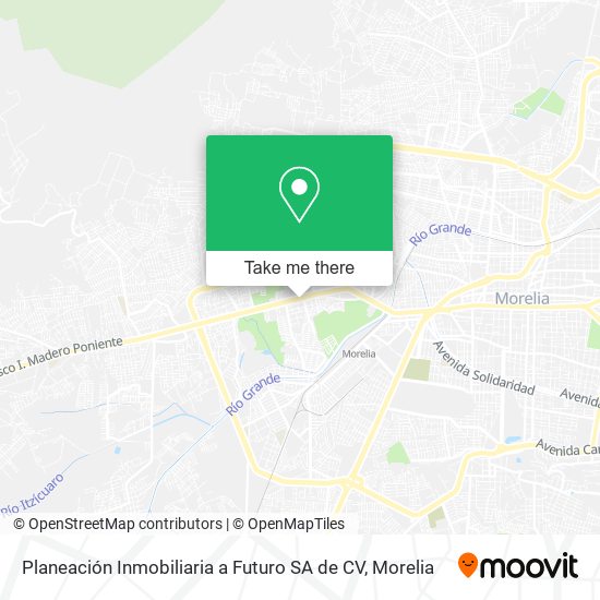Mapa de Planeación Inmobiliaria a Futuro SA de CV