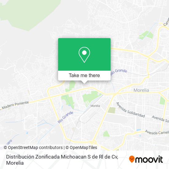Mapa de Distribución Zonificada Michoacan S de Rl de Cv