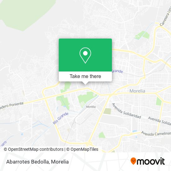 Abarrotes Bedolla map