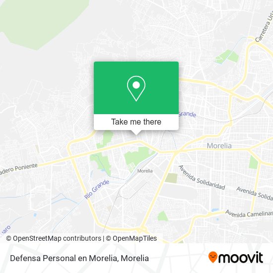 Defensa Personal en Morelia map