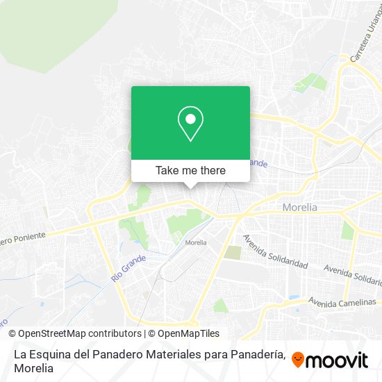 La Esquina del Panadero Materiales para Panadería map
