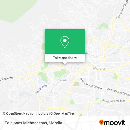 Mapa de Ediciones Michoacanas