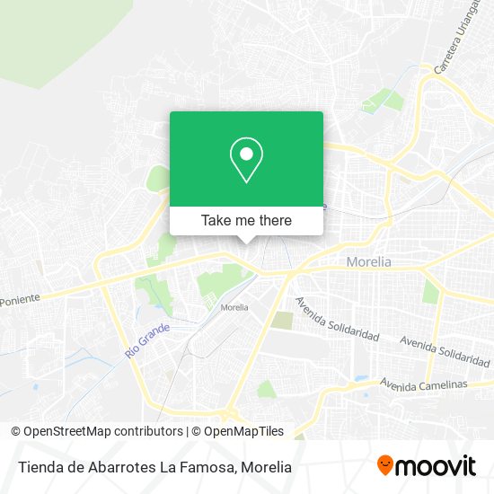 Tienda de Abarrotes La Famosa map