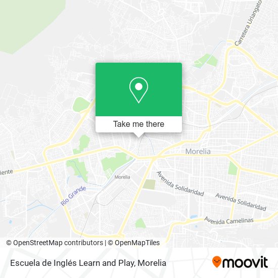 Escuela de Inglés Learn and Play map