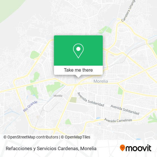 Refacciones y Servicios Cardenas map