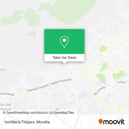 tortillería Tinijaro map