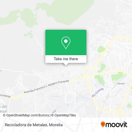 Mapa de Recicladora de Metales