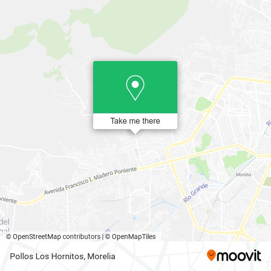 Mapa de Pollos Los Hornitos