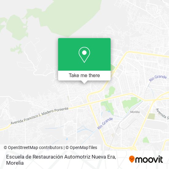 Escuela de Restauración Automotriz Nueva Era map