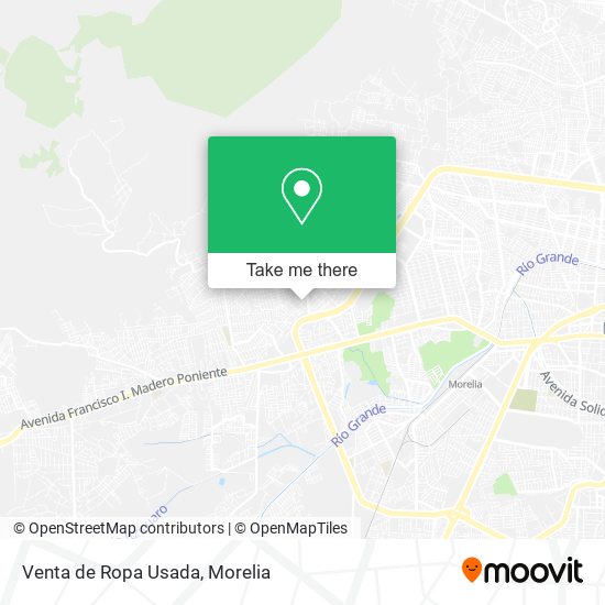 Mapa de Venta de Ropa Usada