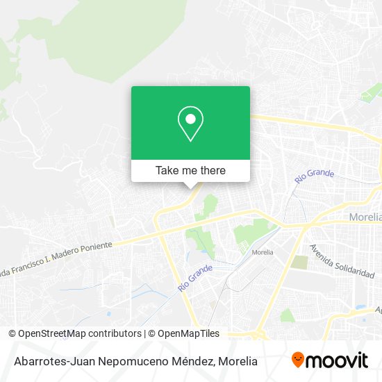 Abarrotes-Juan Nepomuceno Méndez map