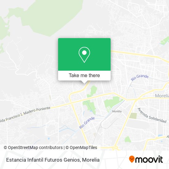 Mapa de Estancia Infantil Futuros Genios