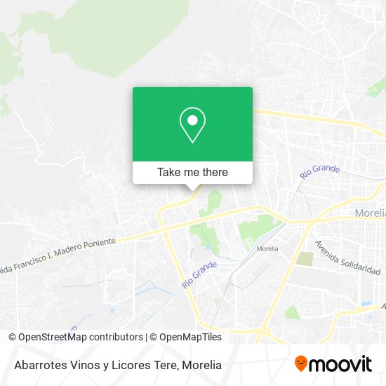Mapa de Abarrotes Vinos y Licores Tere