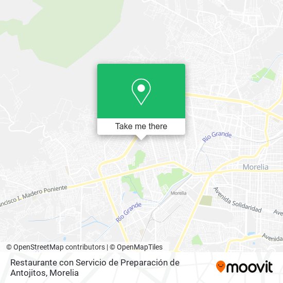 Restaurante con Servicio de Preparación de Antojitos map
