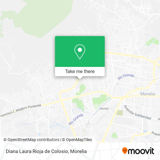 Diana Laura Rioja de Colosio map