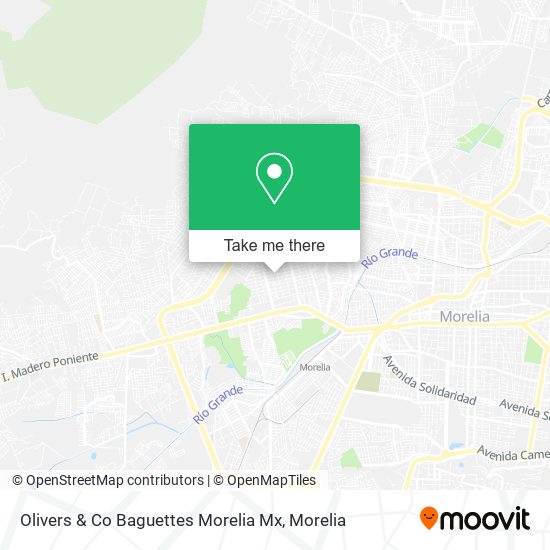 Olivers & Co Baguettes Morelia Mx map