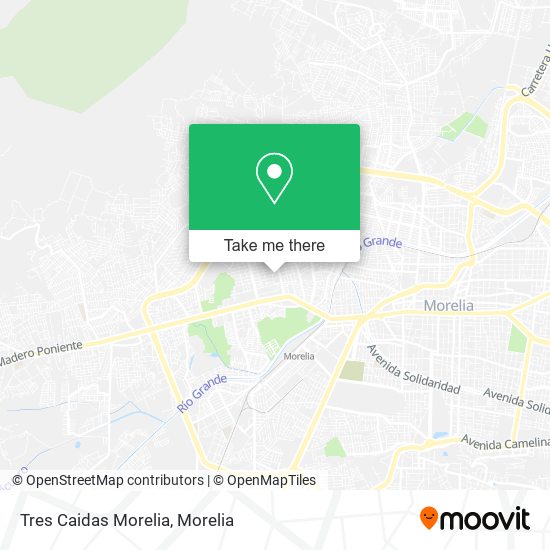 Tres Caidas Morelia map