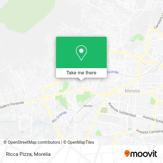 Ricca Pizza map