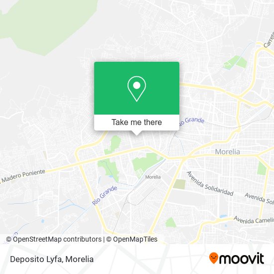 Deposito Lyfa map