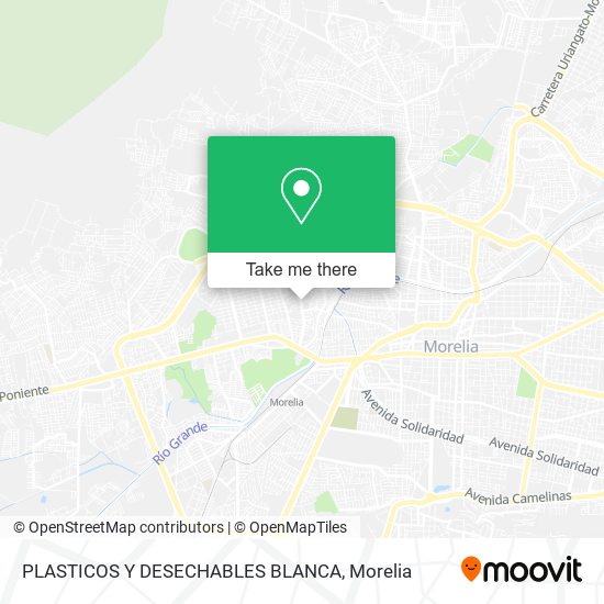 Mapa de PLASTICOS Y DESECHABLES BLANCA