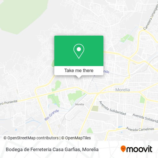 Mapa de Bodega de Ferretería Casa Garfias
