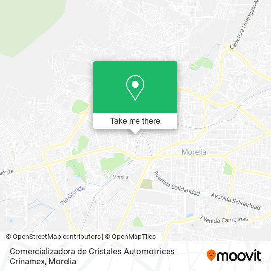 Mapa de Comercializadora de Cristales Automotrices Crinamex