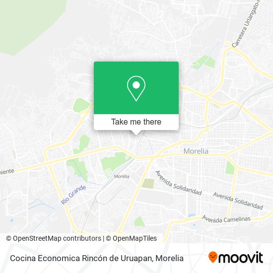 Mapa de Cocina Economica Rincón de Uruapan