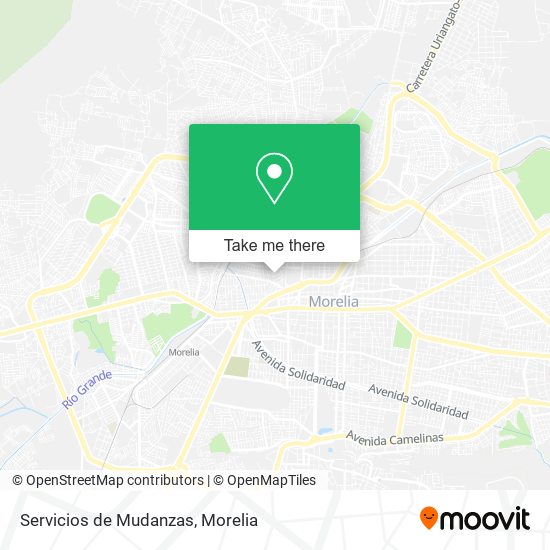 Servicios de Mudanzas map