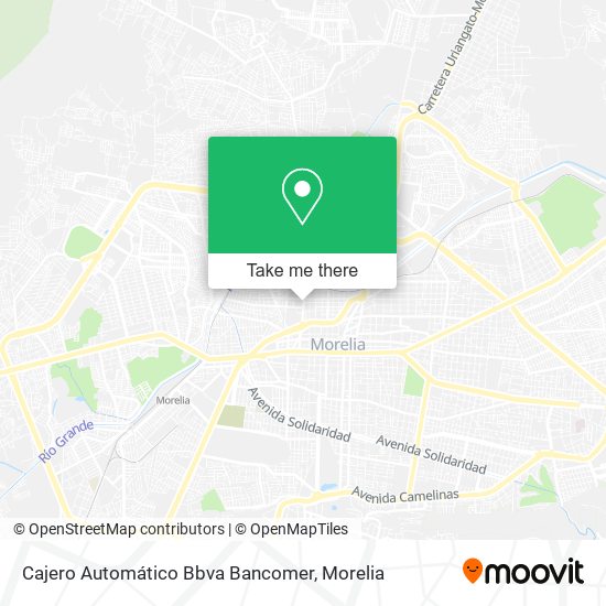 Mapa de Cajero Automático Bbva Bancomer