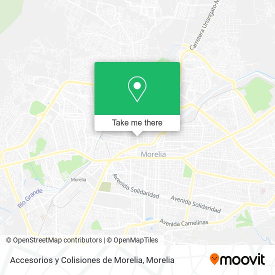 Accesorios y Colisiones de Morelia map