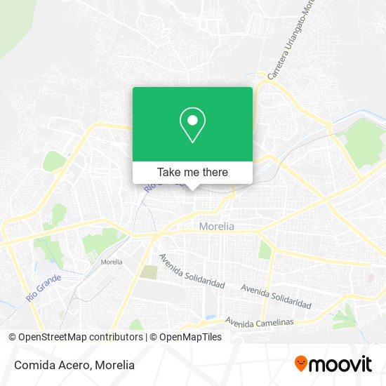 Mapa de Comida Acero