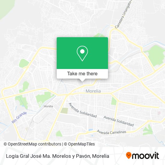Logía Gral José Ma. Morelos y Pavón map