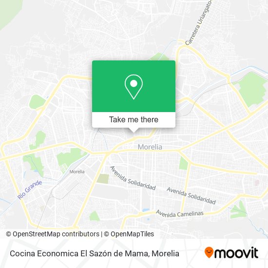 Cocina Economica El Sazón de Mama map