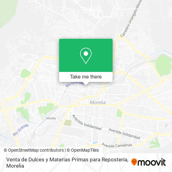 Mapa de Venta de Dulces y Materias Primas para Repostería