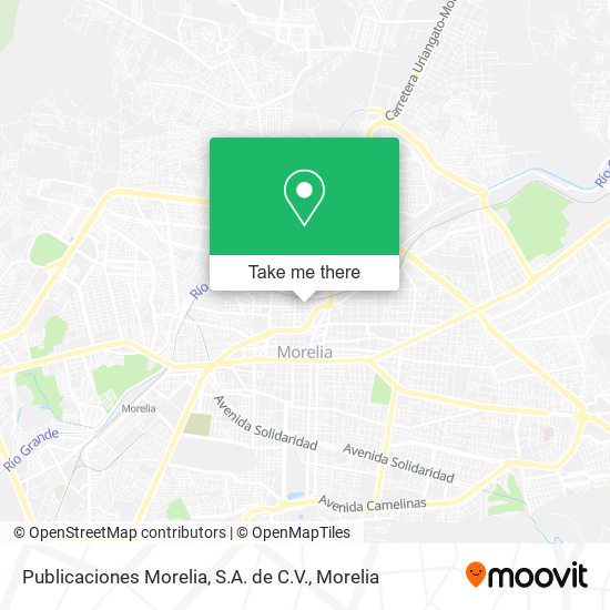 Publicaciones Morelia, S.A. de C.V. map