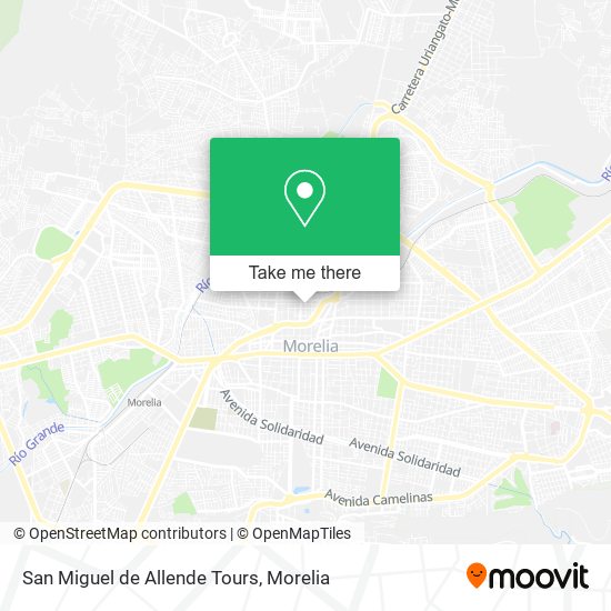 Mapa de San Miguel de Allende Tours