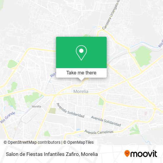 Mapa de Salon de Fiestas Infantiles Zafiro