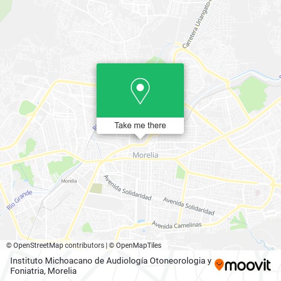 Instituto Michoacano de Audiología Otoneorologia y Foniatria map