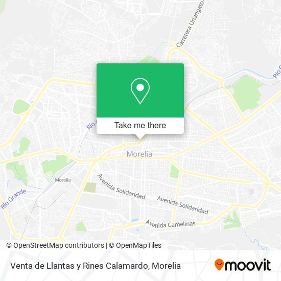 Venta de Llantas y Rines Calamardo map