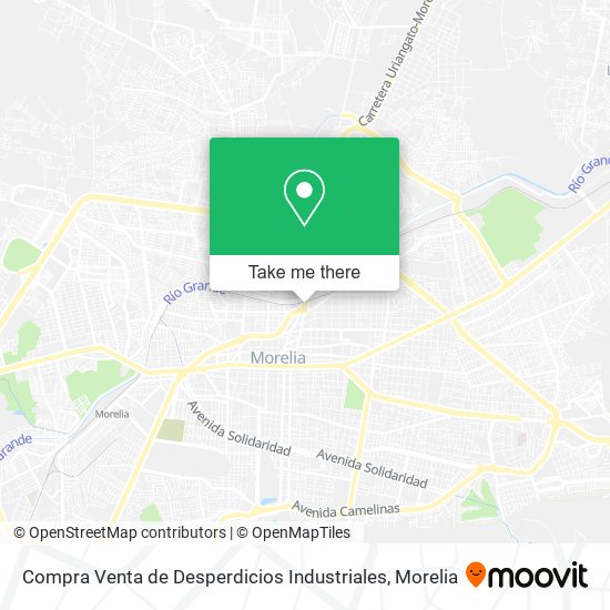 Mapa de Compra Venta de Desperdicios Industriales