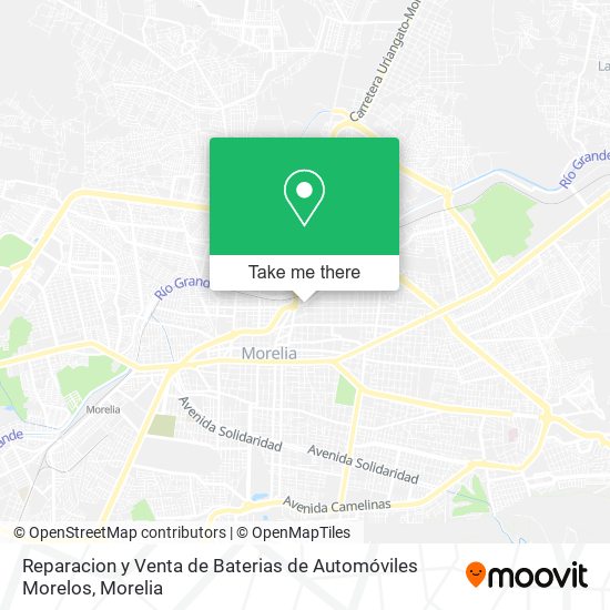 Reparacion y Venta de Baterias de Automóviles Morelos map