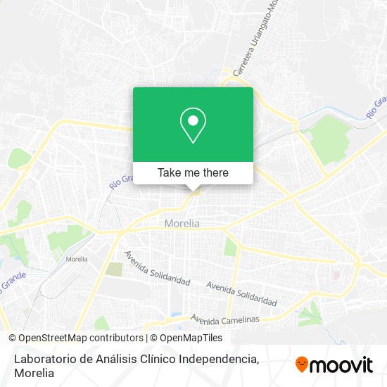 Mapa de Laboratorio de Análisis Clínico Independencia